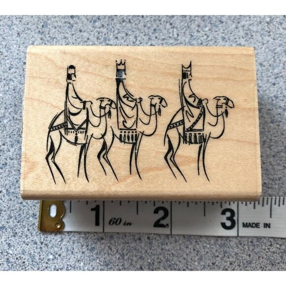 Paper Inspirations Three Wise Men Rubber Stamp Vintage 2005 FF10385 - Picture 1 of 3